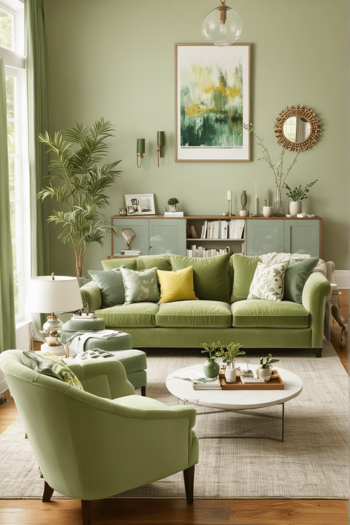 18 Sage Green Living Room – The Crafty Hacks